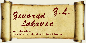 Živorad Laković vizit kartica